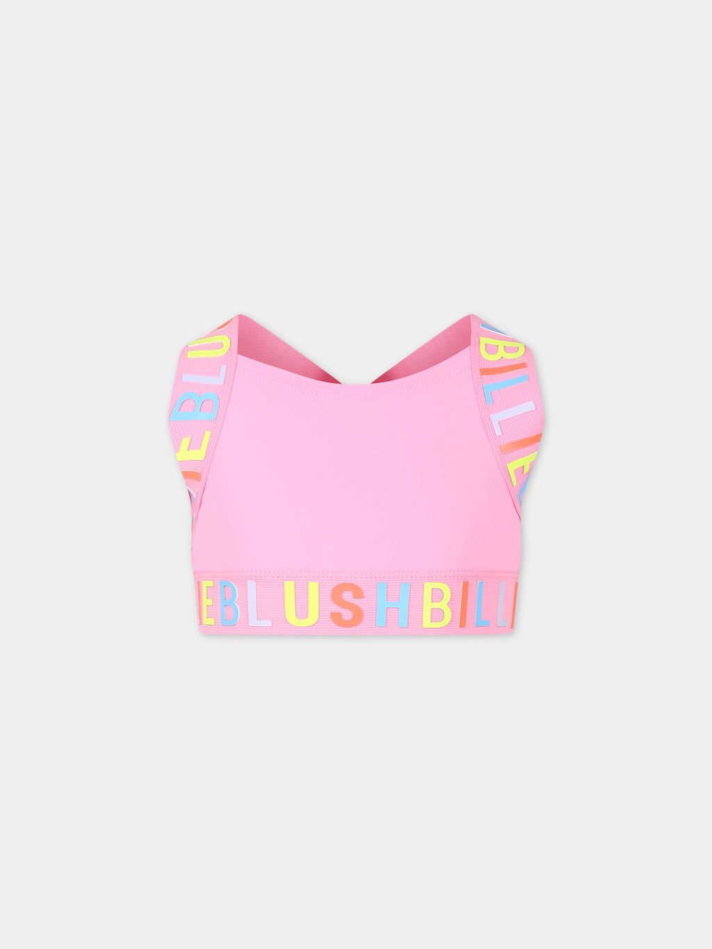 Pink top for girl with logo